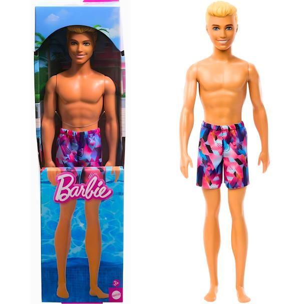 Barbie Fashion Ken De Praia Com Traje Tie Dye HXX52 Mattel